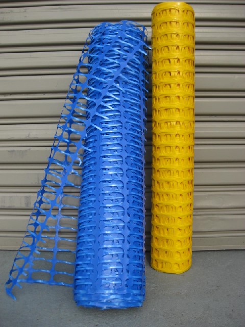 MESH, Safety Fencing Blue & MES0002 MESH, Safety Fencing Yellow -  50m L x 1m H